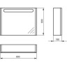 Шкаф-зеркало IDEAL STANDARD SOFTMOOD T7822WG